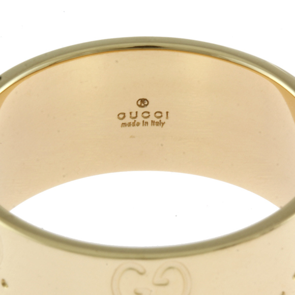 Gucci Icon Wide Ring No. 19 18k Unisex Gold - Picture 7 of 7